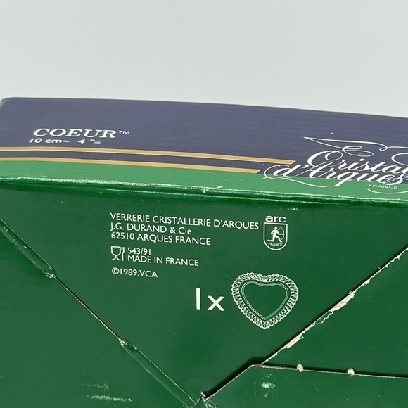 Crystal heart box | French lead crystal from 1989 - Picture 5 of 5